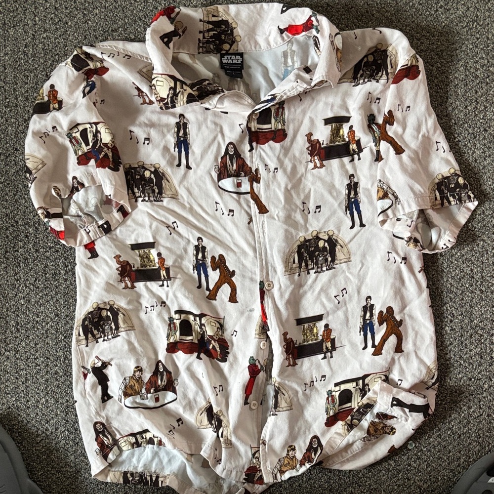Star Wars Men's White Short Sleeve Jacket